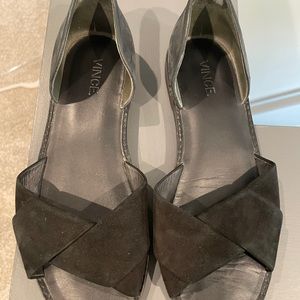 Vince black leather sandals size 36.5/US 6.5